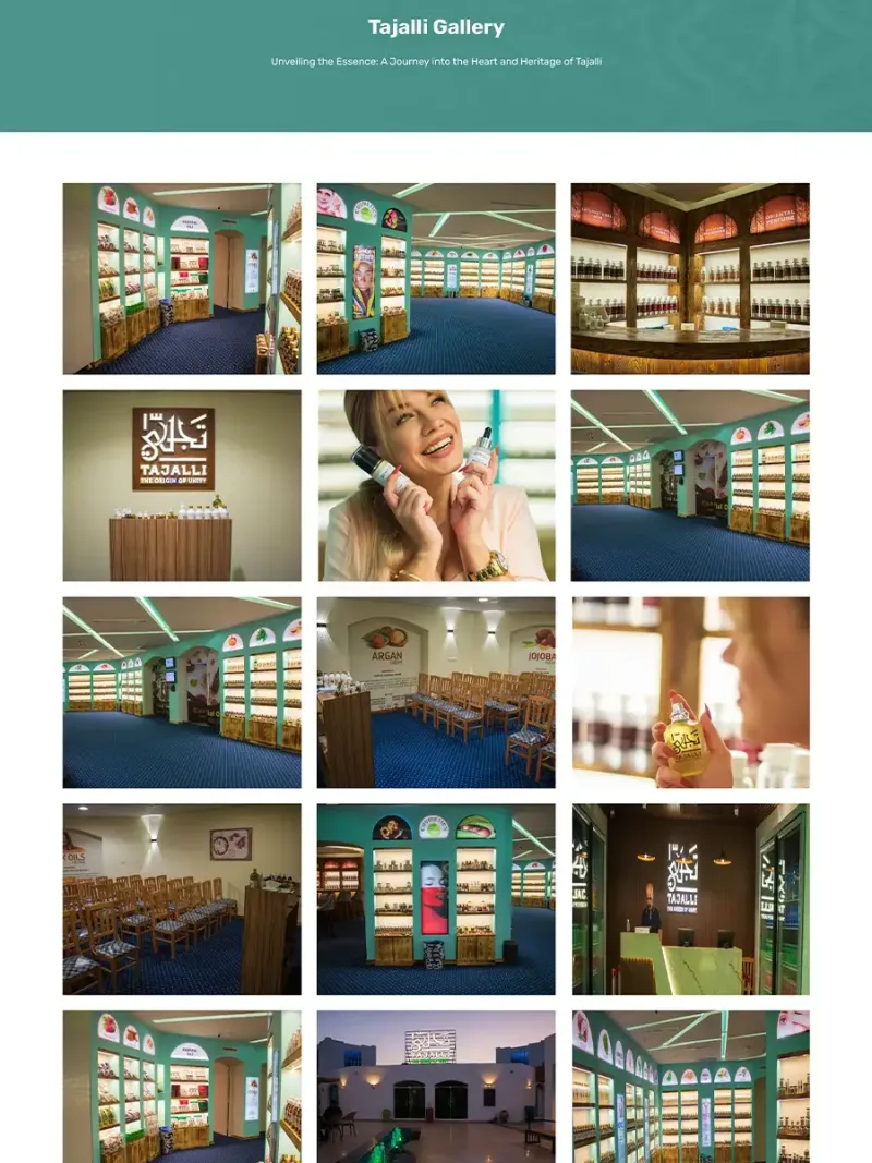 Tajalli online store for natural oils herbs and body care products