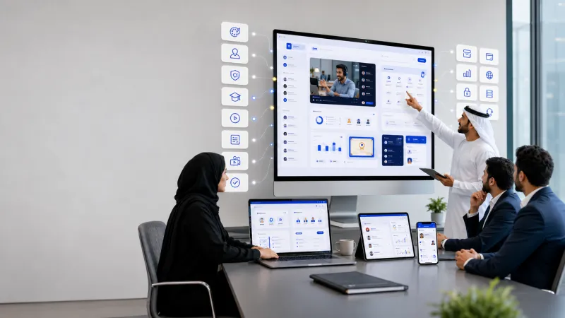اختيار شركة تصميم منصة تعليمية باسم وهوية أكاديميتك