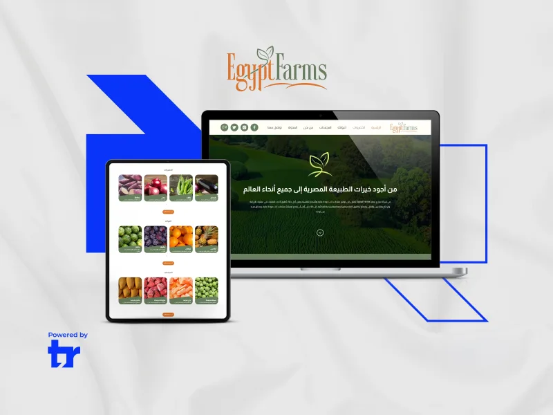 موقع Egypt Farms للمنتجات الزراعية العضوية