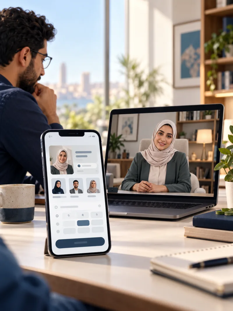 تطوير منصات الصحة النفسية وتنظيم رحلة التعرف على المعالج وحجز الجلسات